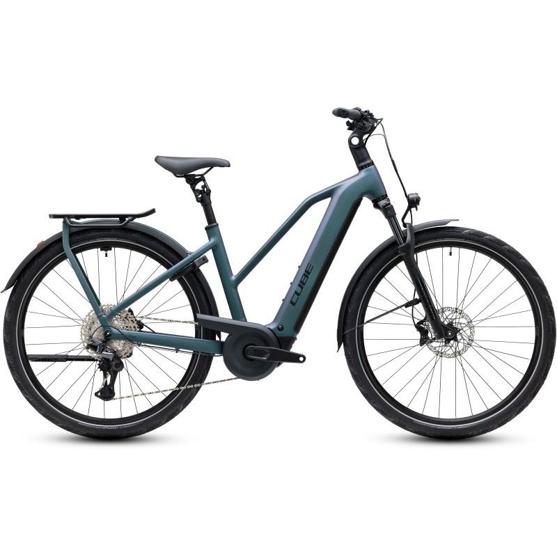 CUBE KATHMANDU HYBRID PRO 800 SMARAGDGREY´N´BLACK 2027 TRAPEZE, 50 cm