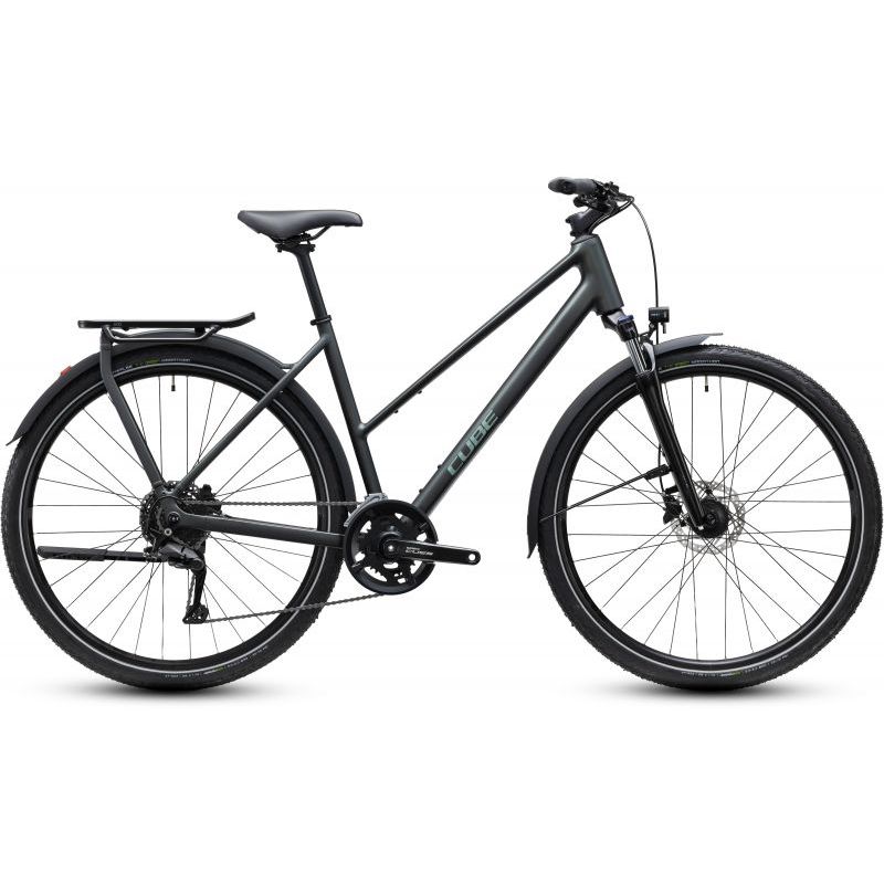 CUBE KATHMANDU ONE BLACKFOREST´N´CHROME 2027 TRAPEZE, 46 cm