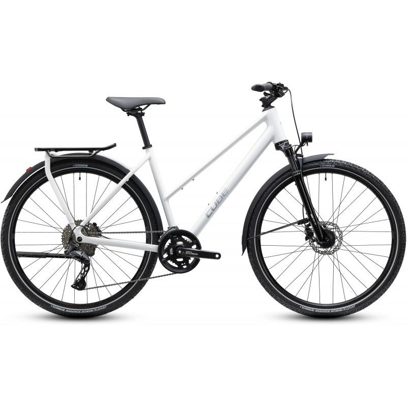 CUBE KATHMANDU PRO METALLICWHITE´N´CHROME 2027 TRAPEZE, 50 cm