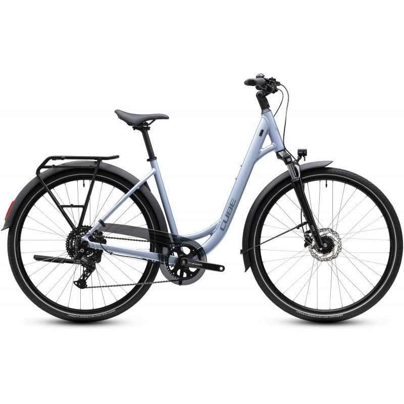 CUBE TOURING ONE SILVERBLUE´N´REFLEX 2027 EASY ENTRY, 54 cm